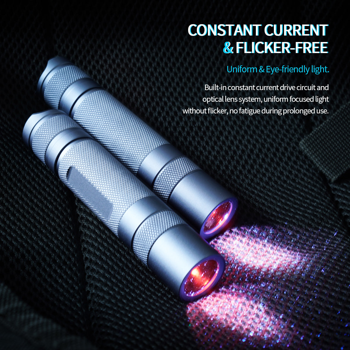 PoleShine UV Flashlight - 365nm | High Definition Pure Ultraviolet | Black Light | Rechargeable|H1307