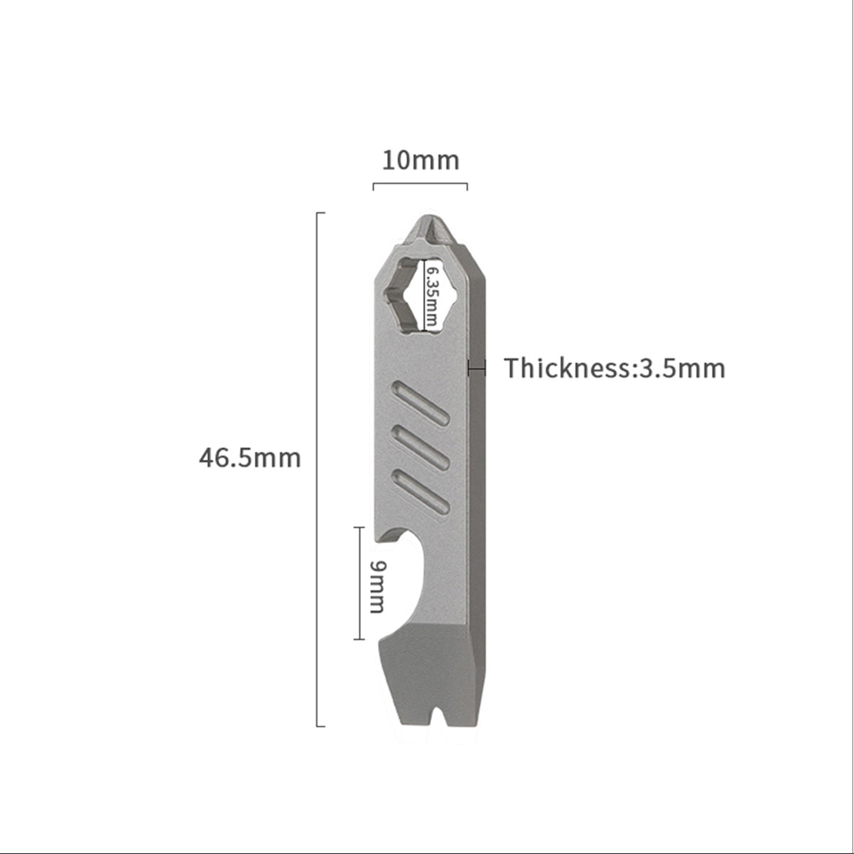 Poleshine Titanium Alloy Mini Crowbar