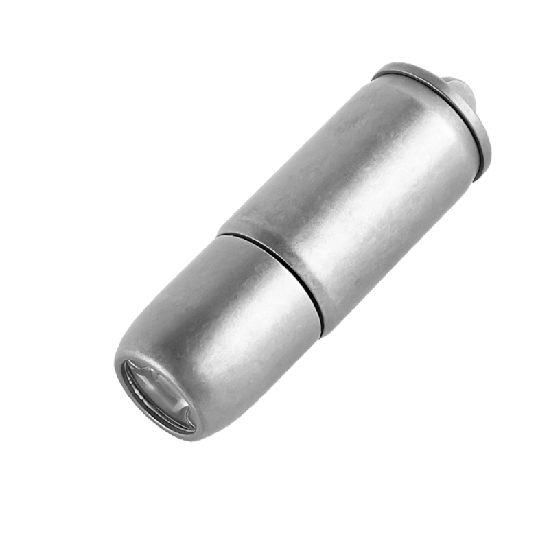 Lampe de poche de clé PoleShine - 130 lumens | 3 modes | Rechargeable | Alliage de titane | Étanche | Élégant EDC essentiel | ZD101