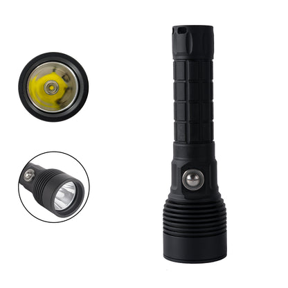 Lampe de plongée tactique PoleShine - 1500 lumens | 6 modes | étanche IPX8 | rechargeable | batterie 4800mAh | stroboscope tactique + SOS | TS3