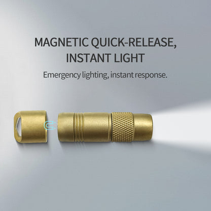 Lampe de poche Mini PoleShine - 160 lumens | 3 modes | Stroboscope | Étanchéité IPX6 | Rechargeable | Alliage de titane | Base magnétique | MN103