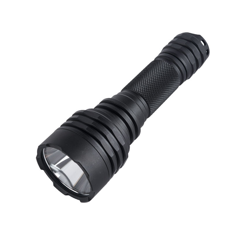 Lampe torche tactique PoleShine - 1050 lumens | Portée 1000m | 5 modes | Strobe + SOS | Rechargeable | Étanche | C8SG